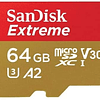 Memoria MicroSDXC 64GB SanDisk Extreme UHS-I, Lectura 170MB/s, Escritura 80MB/s