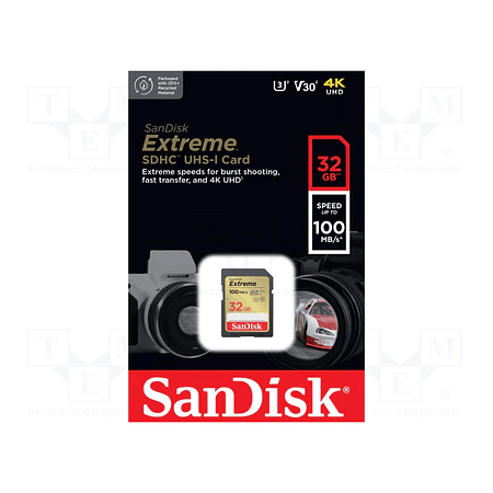 TARJETA DE MEMORIA SANDISK SD 32GB EXTREME