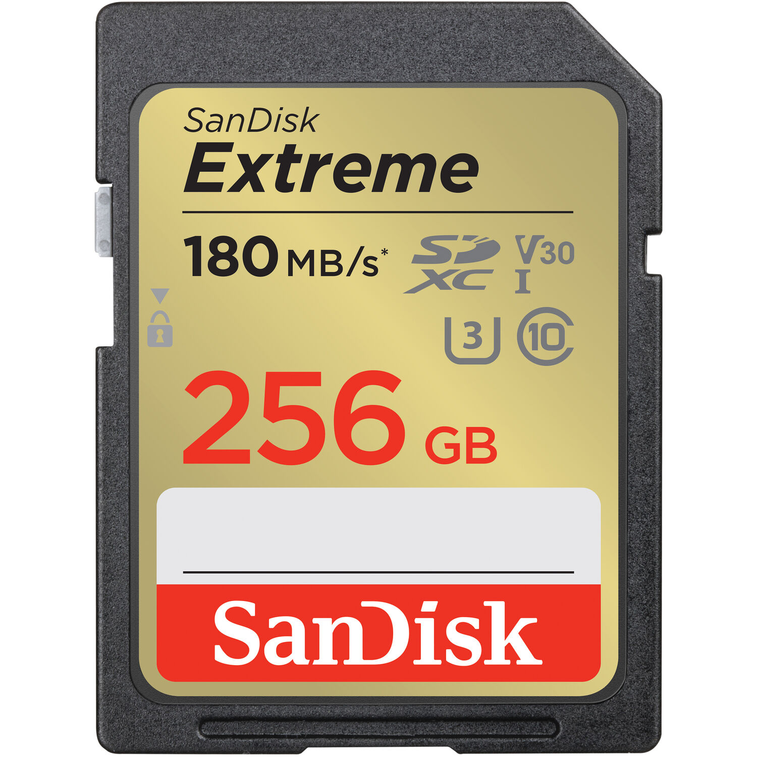 SANDISK TARJETA DE MEMORIA SD 256GB EXTREME UHS-I 180MB/S SDSDXVV-256G-GNCIN