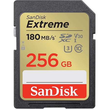 TARJETA DE MEMORIA SANDISK SD 128GB EXTREME MODELO # SDSDXVV-256G