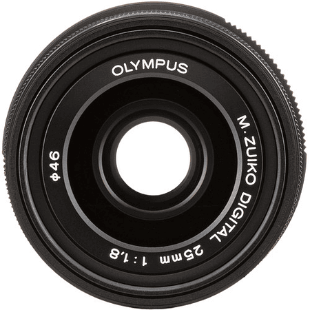 LENTE OLYMPUS ZUIKO 25 MM  NEGRO F1.8mm. (BLACK)