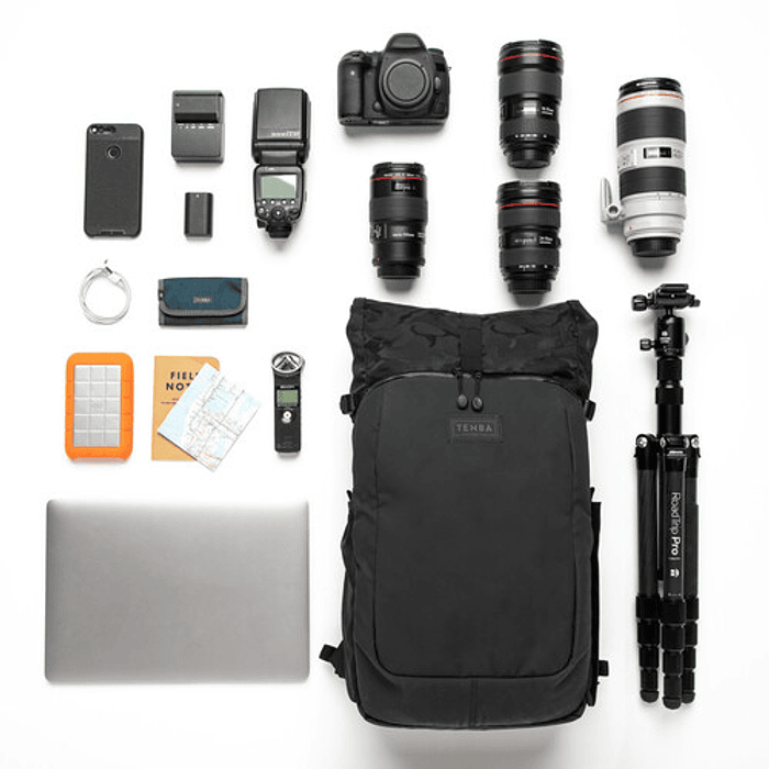 Tenba Fulton v2 16L Photo Backpack (black & black camo) 10
