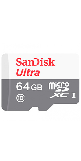 SANDISK TARJETA DE MEMORIA MICRO SD 64GB ULTRA 100MB/s XC CLASE 10 /ADAP SD SANDISK SDSQUNR-064G-CN3MA