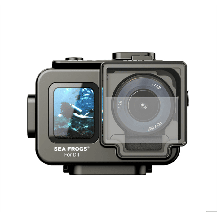 Carcasa Sea Frogs de 60 m/195 pies para DJI Osmo Action 5 Pro/ Osmo Action 4/ Osmo Action 3 1