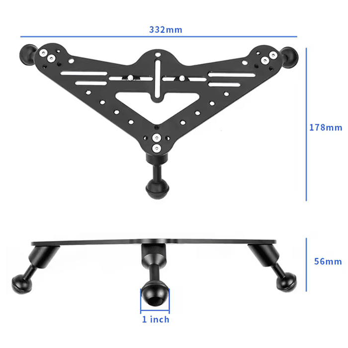 BASE DE ALUMINIO ANODIZADA SJ-1 SEAFROGS 2