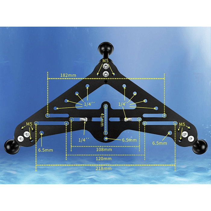 BASE DE ALUMINIO ANODIZADA SJ-1 SEAFROGS 3