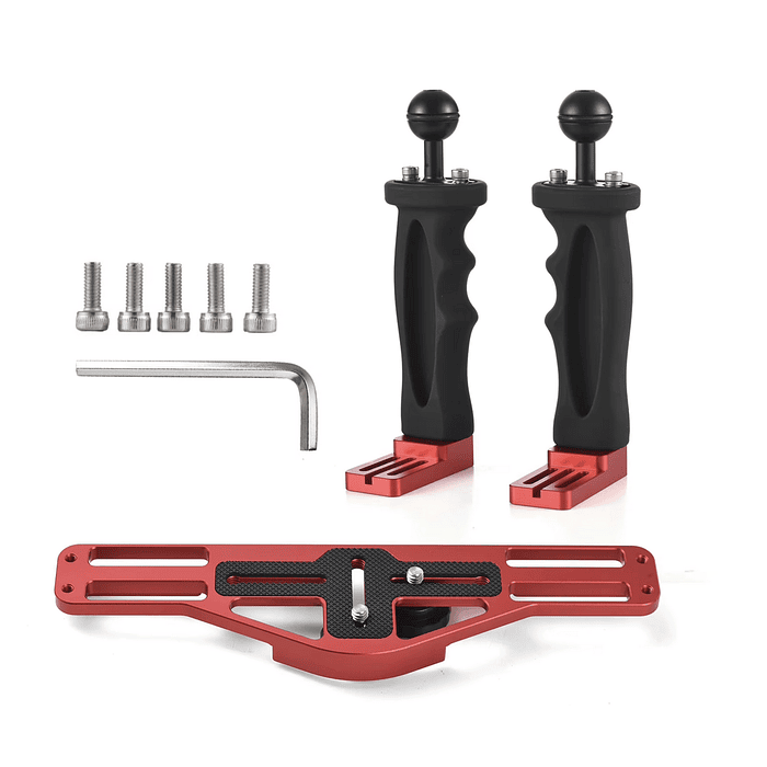 BASE DE ALUMINIO COMPACTA DOBLE ROJA 3