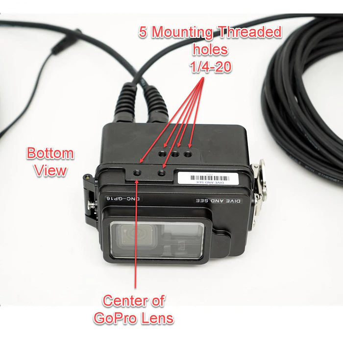 SISTEMA DE TRANSMISION SUBMARINO EN VIVO PARA GOPRO (9 a la 13)  SDI Y CABLE DE PODER 2