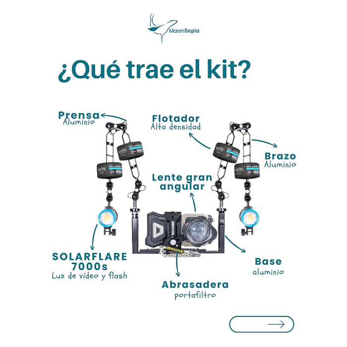 KIT DIVEVOLK GRAN ANGULAR HORIZONTAL WEEFINE 7000 2