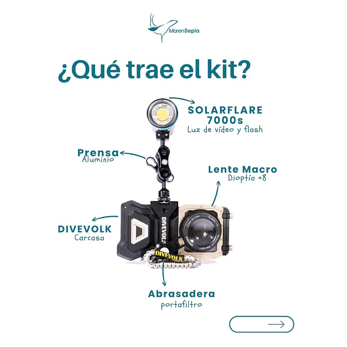 KIT DIVEVOLK MACRO WEEFINE 4500 2