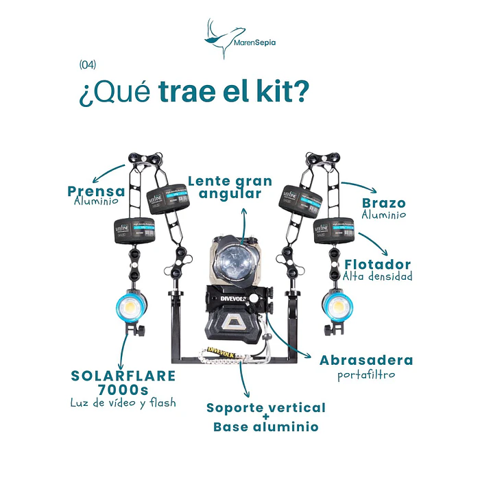 KIT DIVEVOLK ANGULAR VERTICAL WEEFINE 7000 2