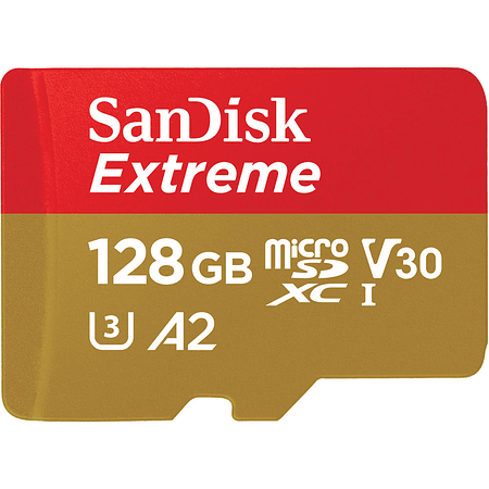 TARJETA DE MEMORIA SANDISK MICROSD 128GB EXTREME MODELO # SDSQXA1-128G