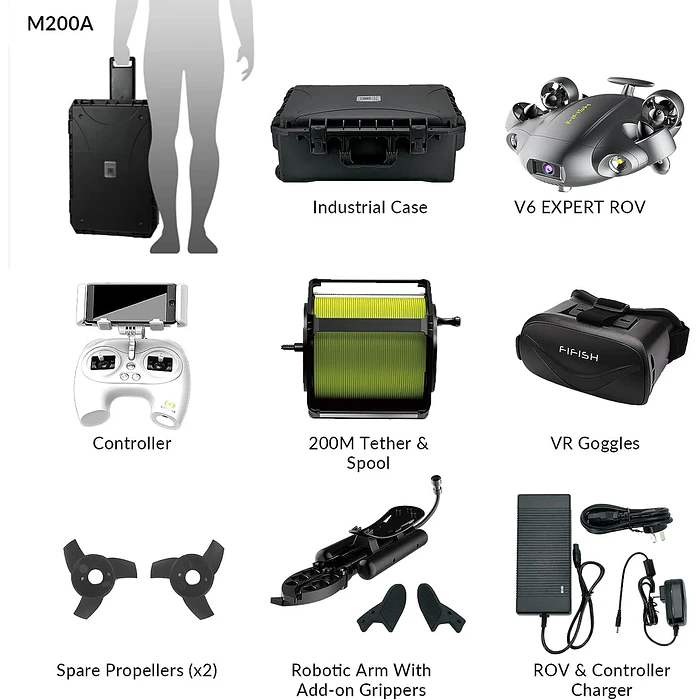  FIFISH V6 EXPERT M200A ROV QYSEA 1