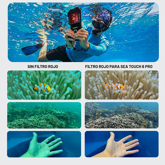CARCASA DIVEVOLK SEATOUCH 6 PRO – KIT FILTROS 6
