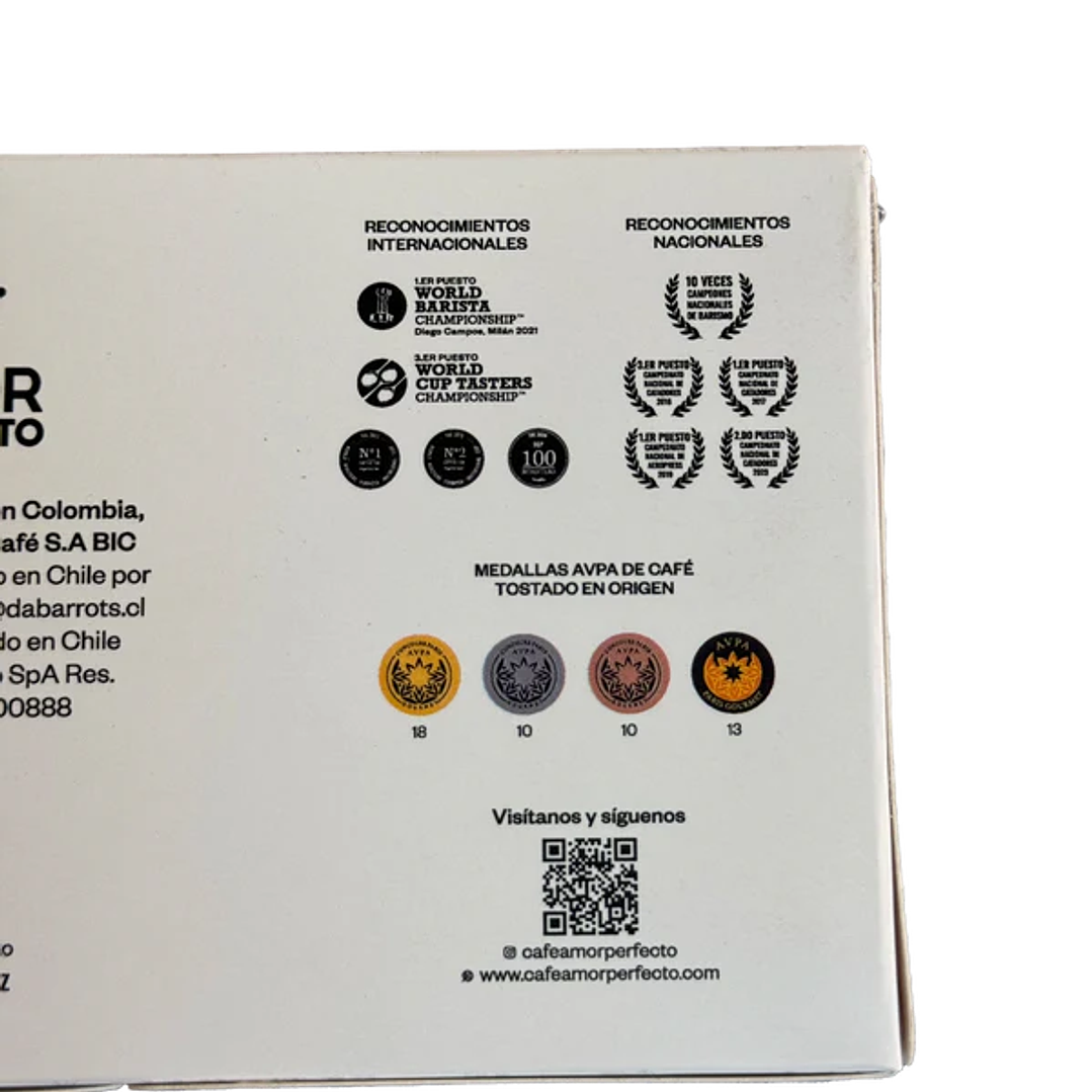 Cápsulas de Café Amor Perfecto Insignia para Nespresso 2