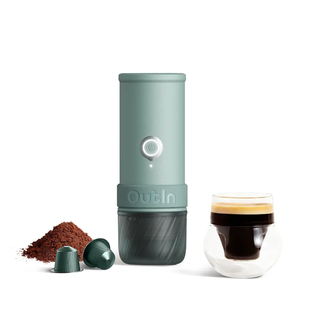 Máquina de Café Espresso Eléctrica Outin Portátil Mino Verde Canyon 2