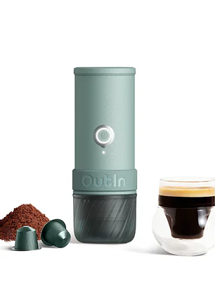 Máquina de Café Espresso Eléctrica Outin Portátil Mino Verde Canyon