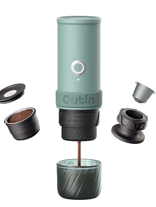 Máquina de Café Espresso Eléctrica Outin Portátil Mino Verde Canyon