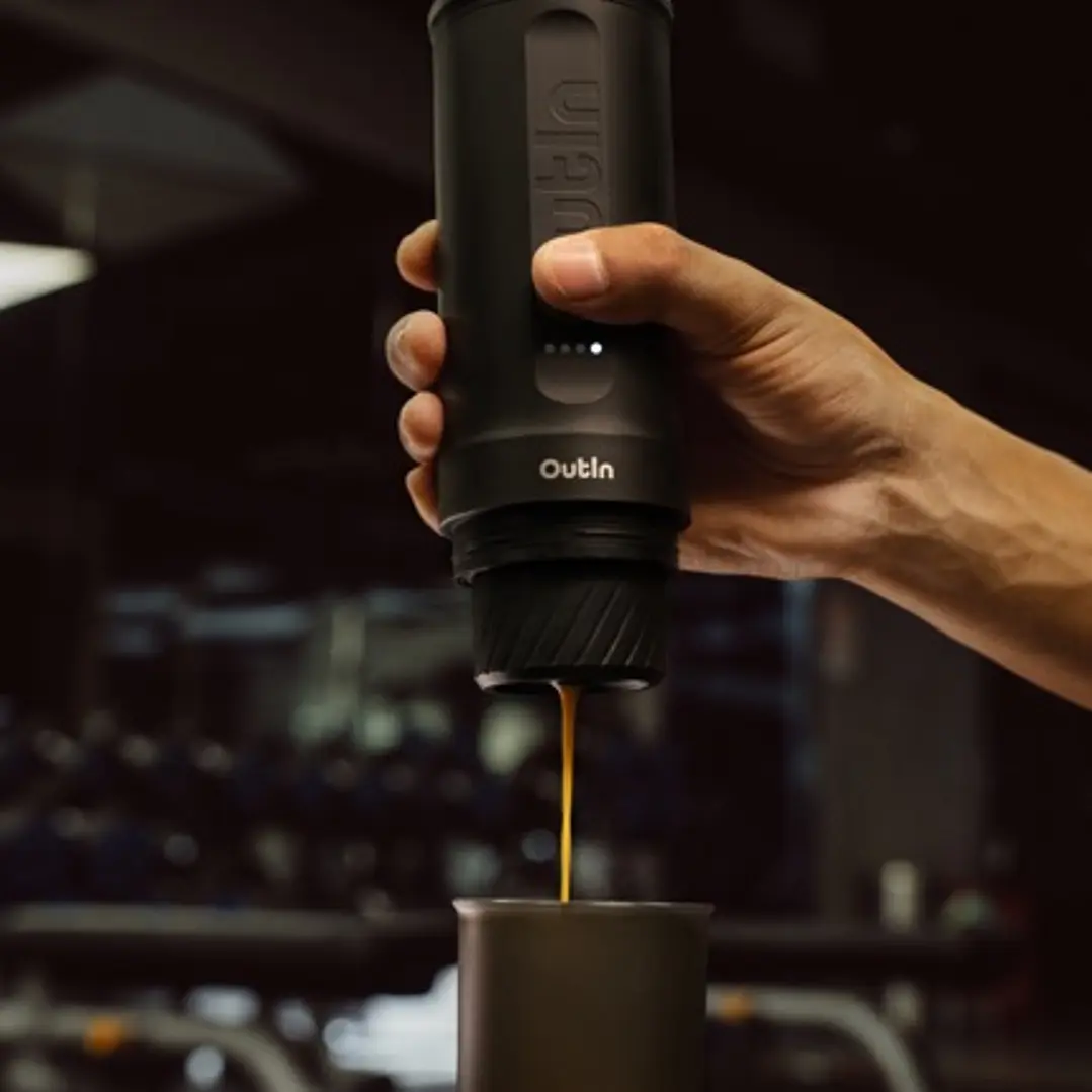 Máquina de Café Espresso Eléctrica Outin Portátil Nano 2 Gris Espacial 3