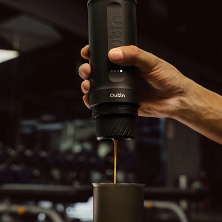 Máquina de Café Espresso Eléctrica Outin Portátil Nano 2 Gris Espacial 3