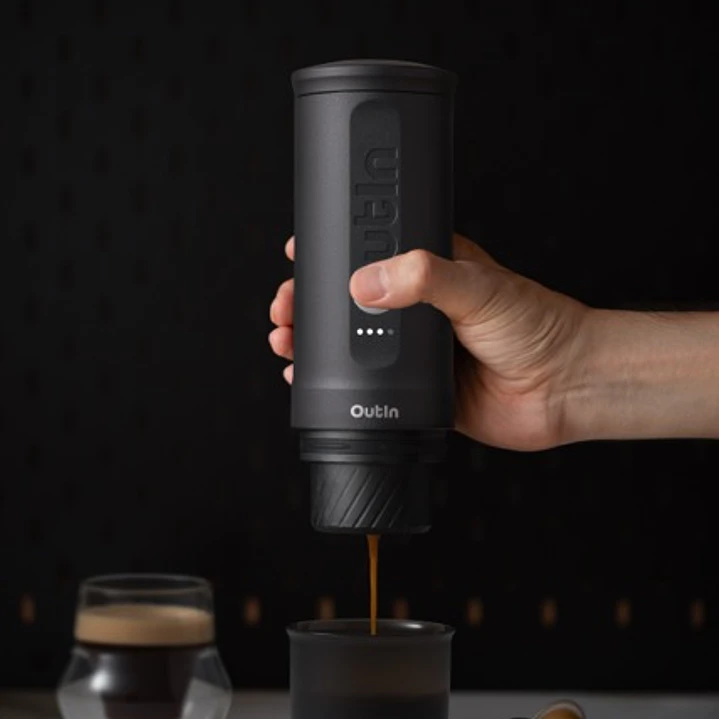 Máquina de Café Espresso Eléctrica Outin Portátil Nano 2 Gris Espacial 4