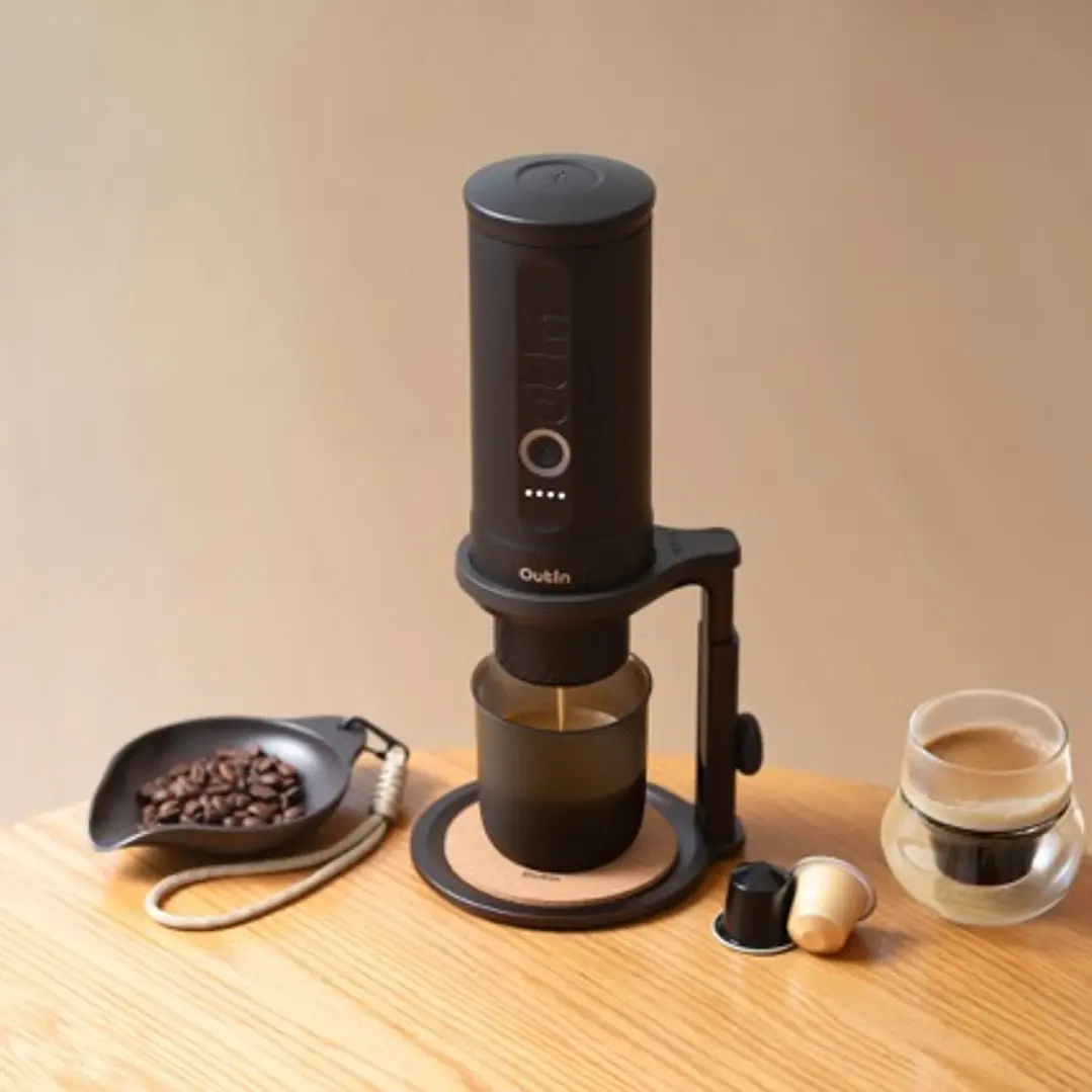 Máquina de Café Espresso Eléctrica Outin Portátil Nano 2 Gris Espacial 7