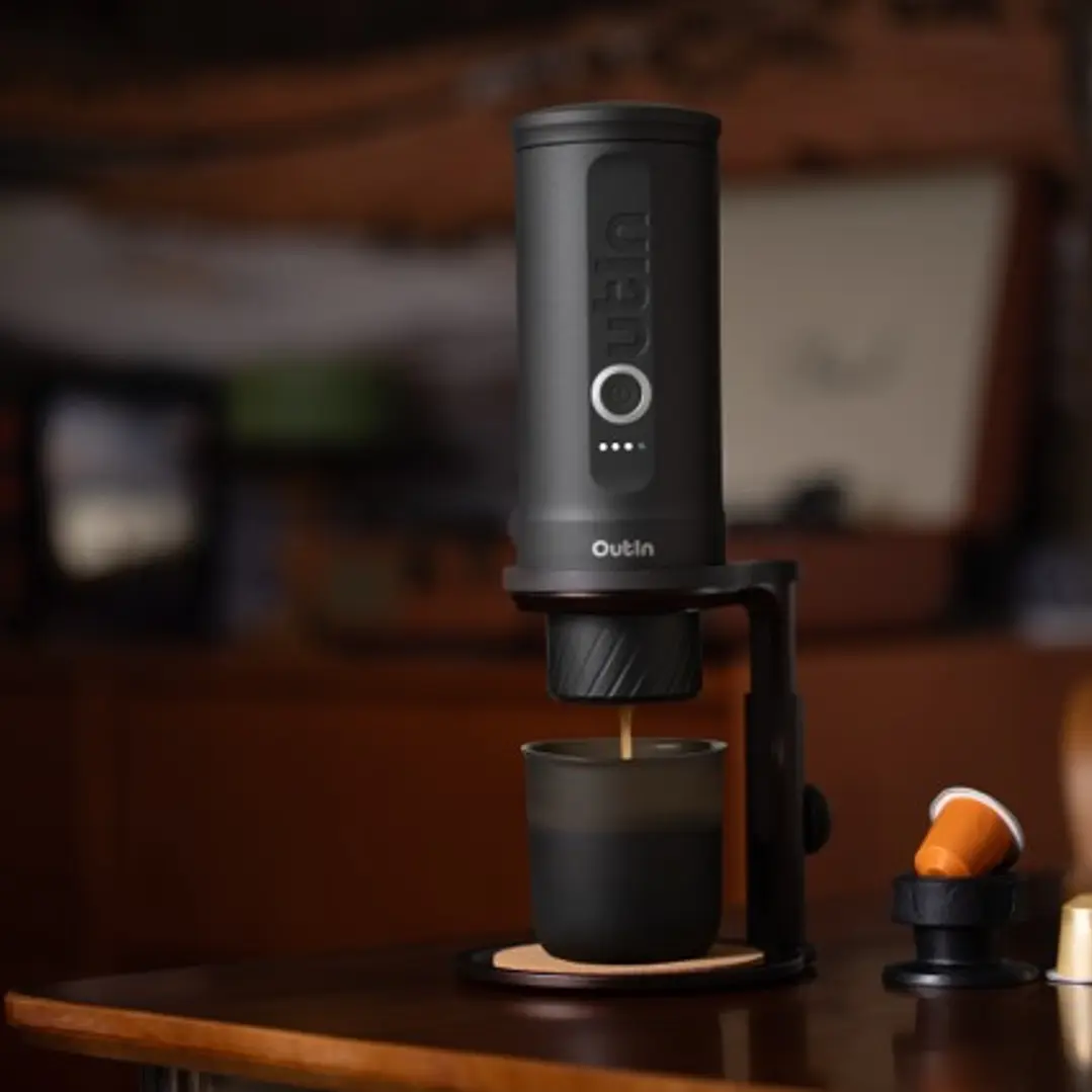 Máquina de Café Espresso Eléctrica Outin Portátil Nano 2 Gris Espacial 8