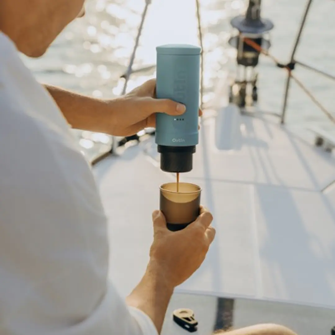 Máquina de Café Espresso Eléctrica Outin Portátil Nano 2 Verde Canyon 10