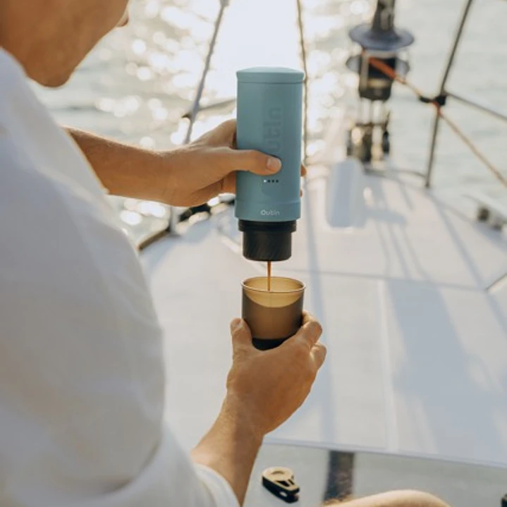 Máquina de Café Espresso Eléctrica Outin Portátil Nano 2 Verde Canyon 10