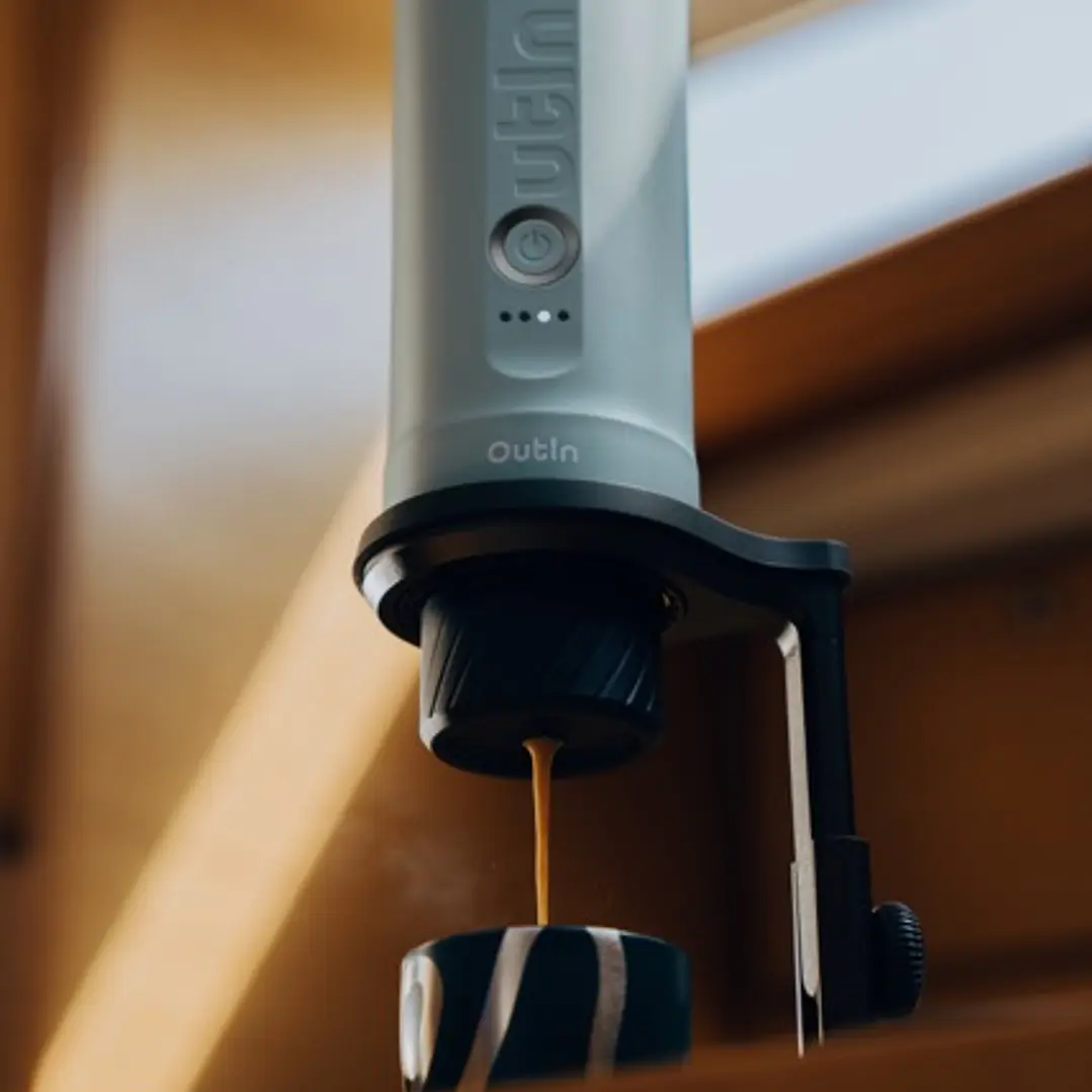 Máquina de Café Espresso Eléctrica Outin Portátil Nano 2 Verde Canyon 12