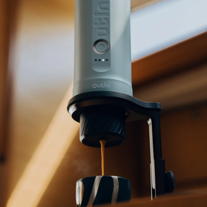 Máquina de Café Espresso Eléctrica Outin Portátil Nano 2 Verde Canyon 12