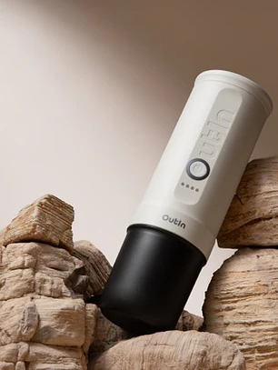 Máquina de Café Espresso Eléctrica Outin Portátil Nano 2 Blanco Perla