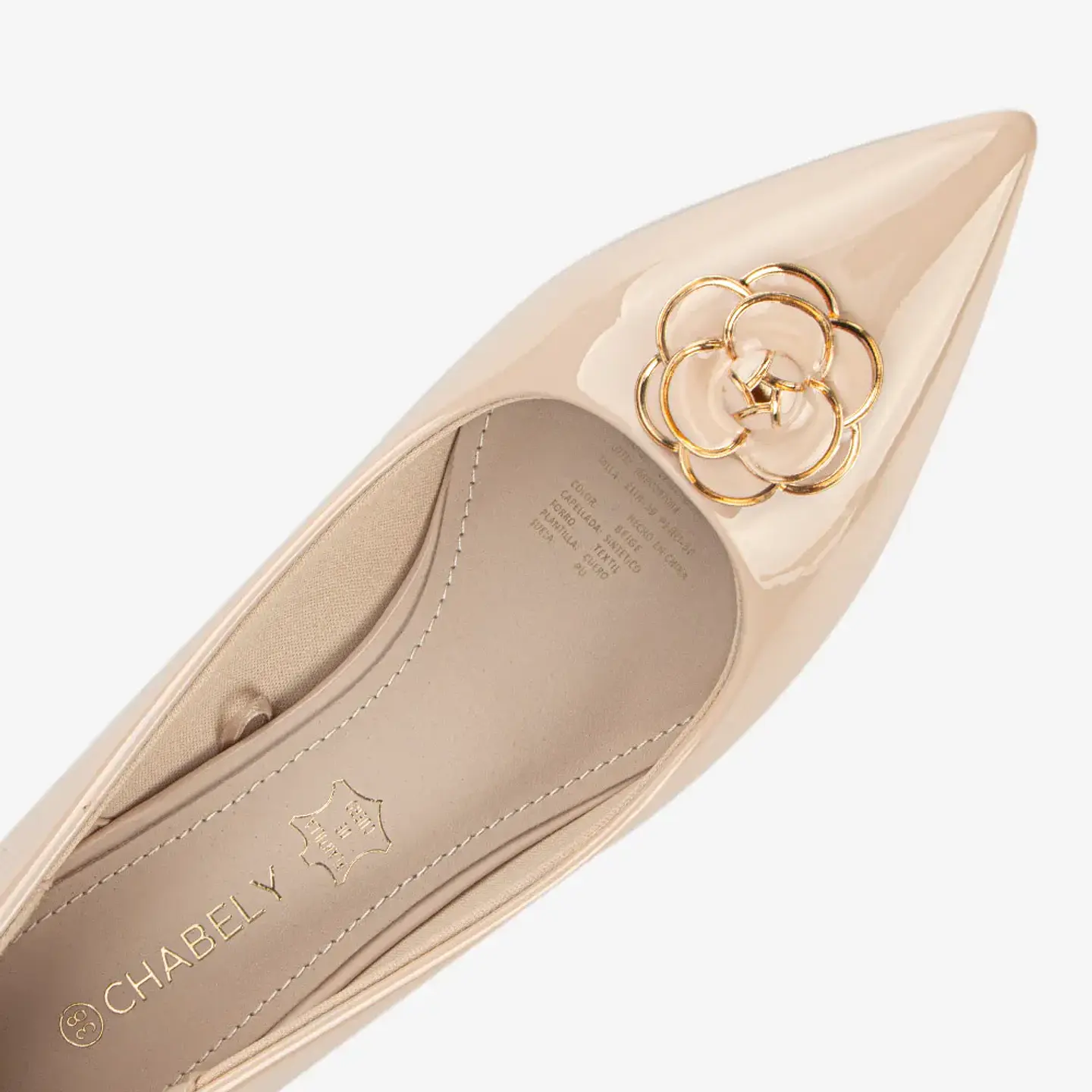 Zapatos Dama Beige 2YT125 3