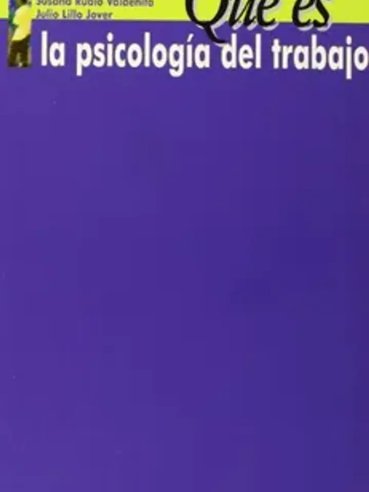 Qué es la psicología del trabajo 1