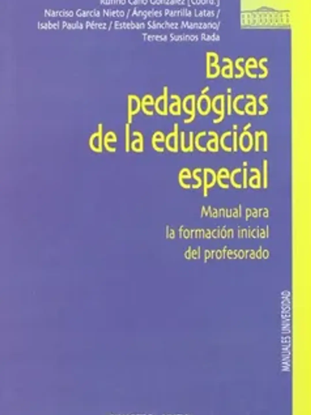 Bases pedagógicas de la educación 1