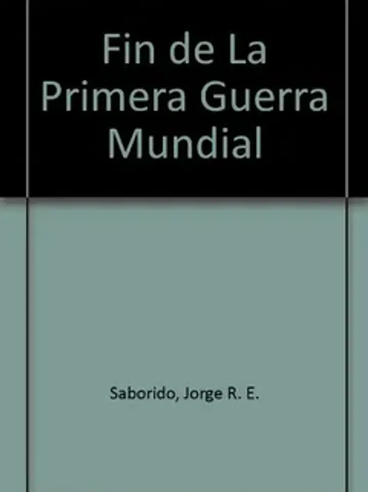 Fin de la primera guerra mundial 1