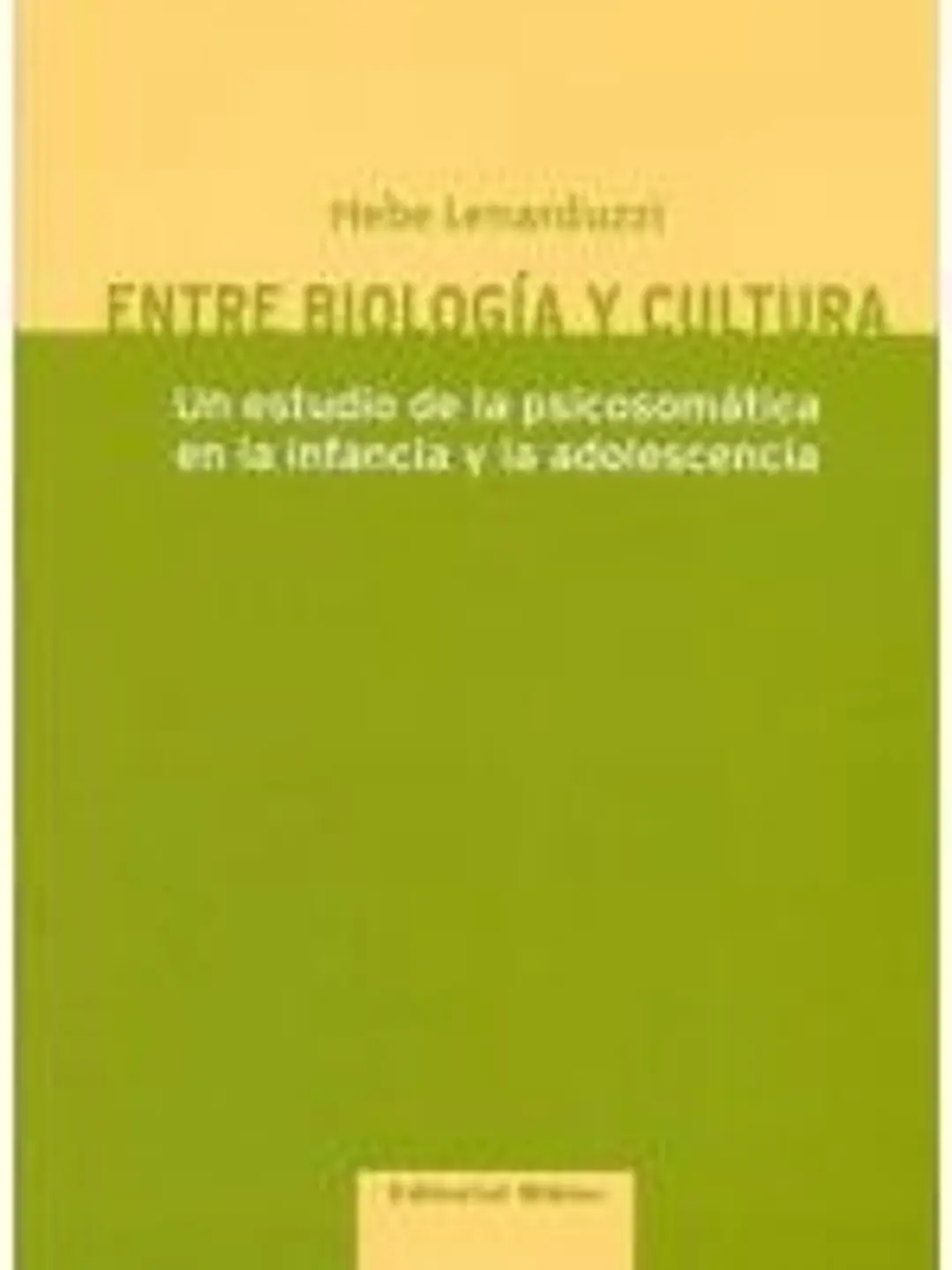 Entre biología y cultura 1