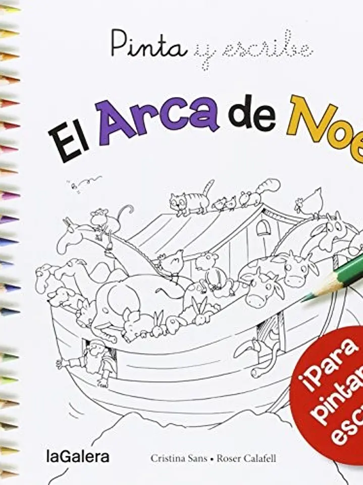 Pinta y escribe el arca de noe 1