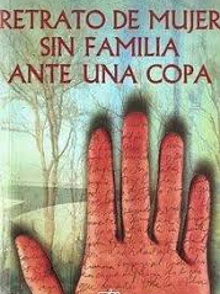 Retrato de mujer sin familia ante una copa 1