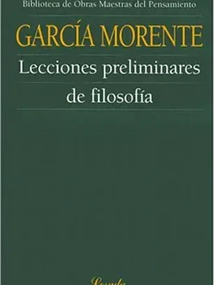 Lecciones preliminares de filosofía