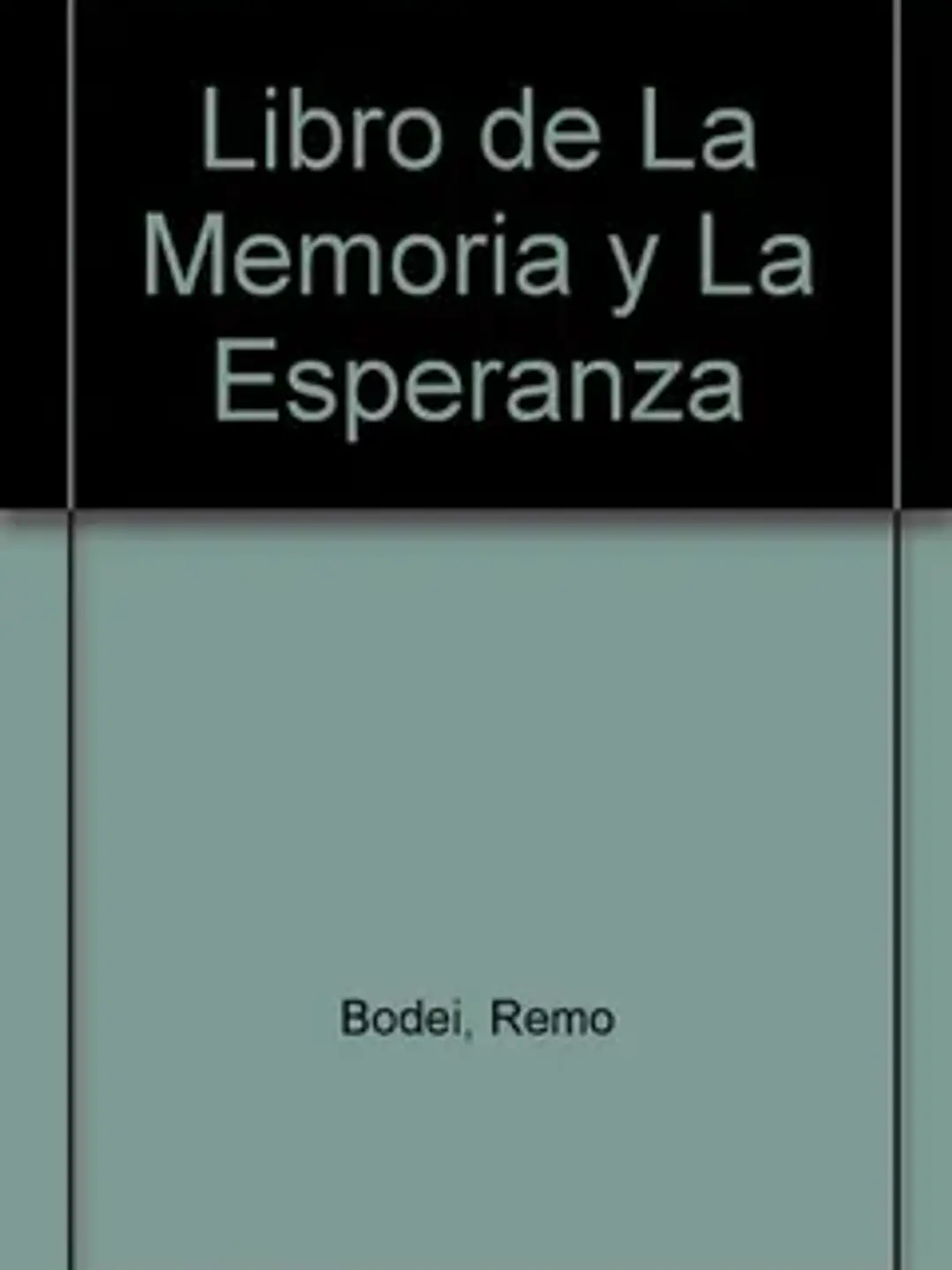 Libro de la memoria y de la esperanza 1