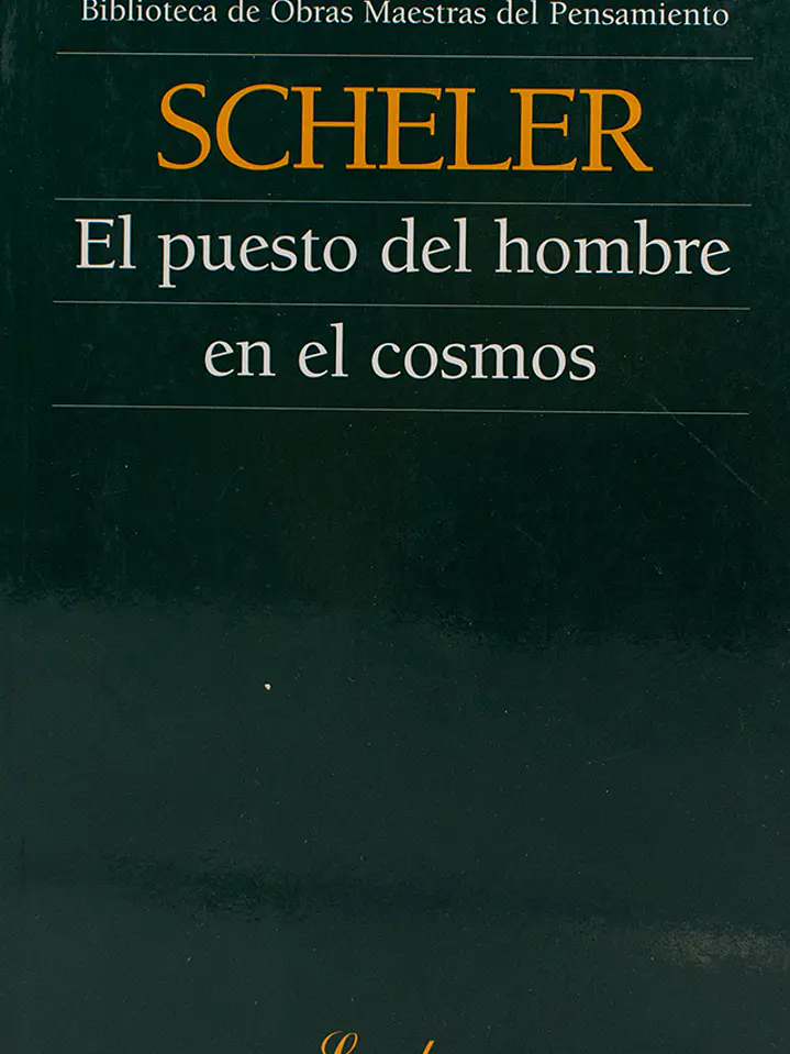 El puesto del hombre en el cosmos 1