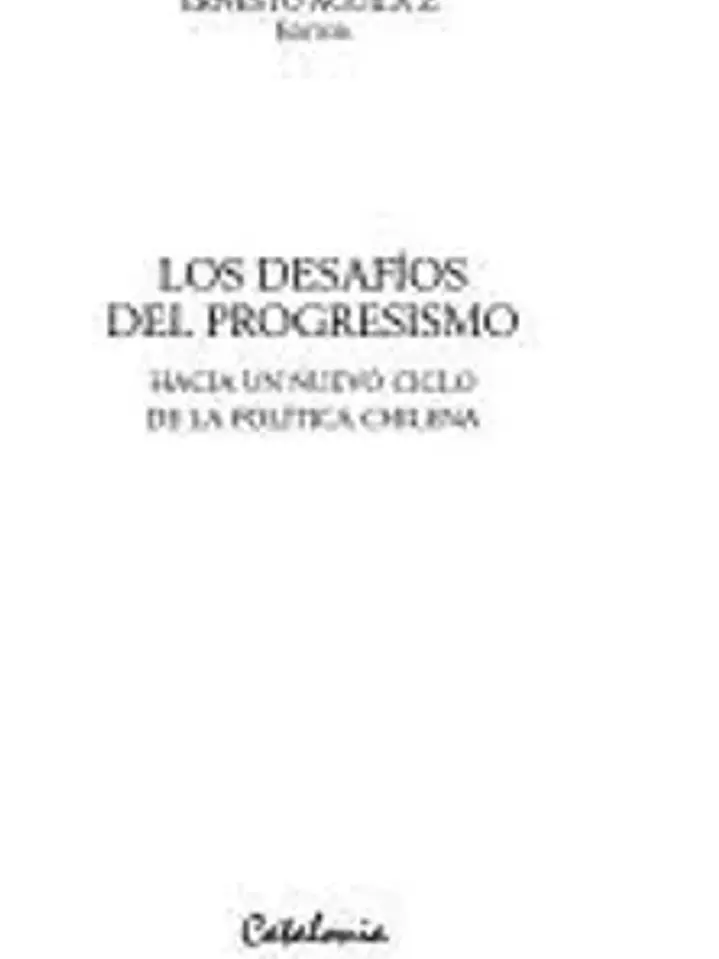 Los desafíos del progresismo 1