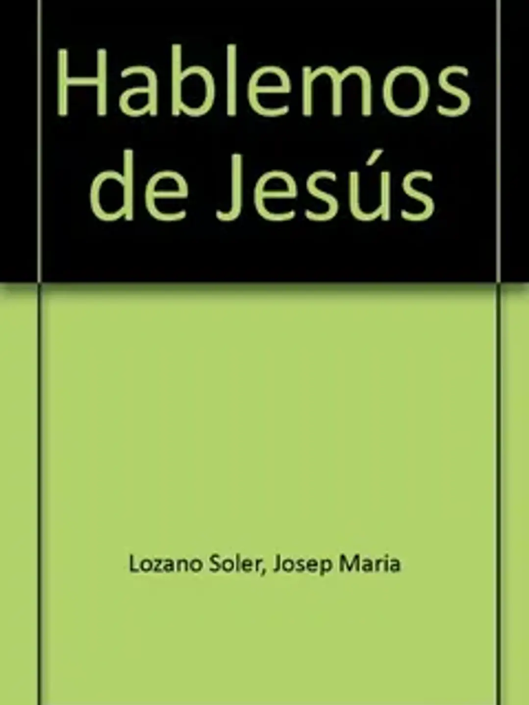 Hablemos de Jesús t/d 1