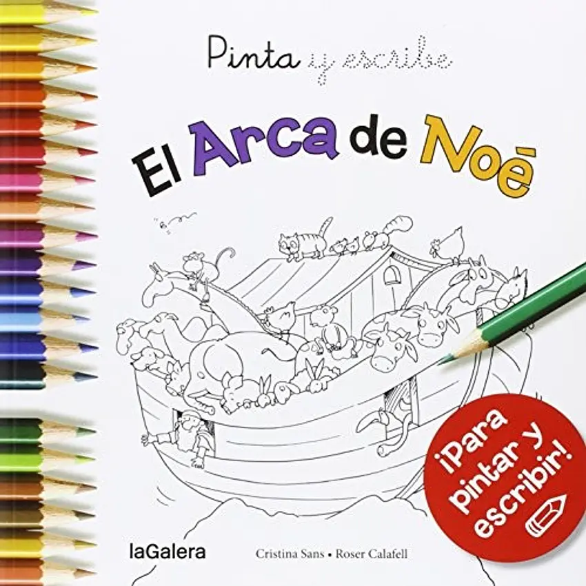 Pinta y escribe el arca de noe 1