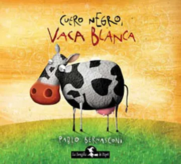 Cuero negro vaca blanca (td)