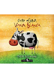 Cuero negro vaca blanca (td)