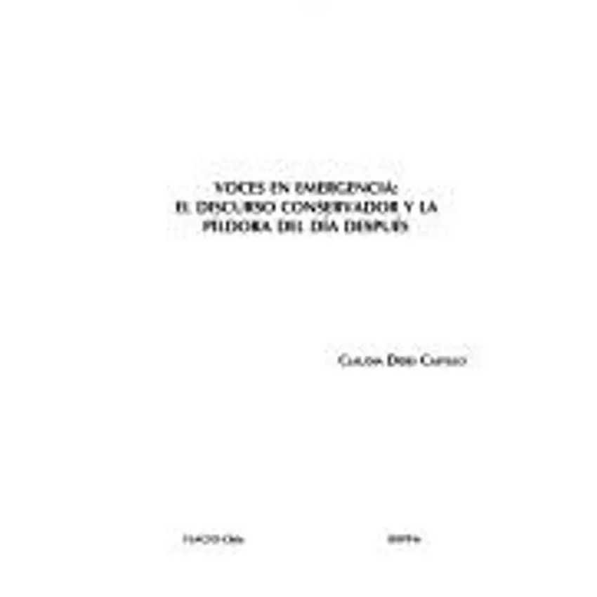 Voces en emergencia 1
