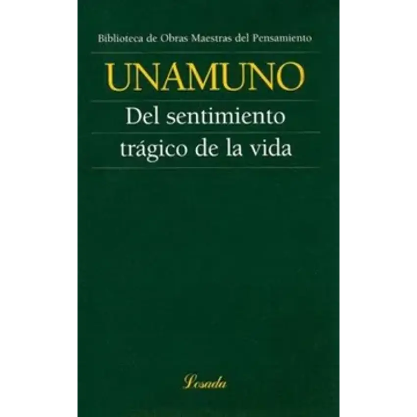 Del sentimiento tragico de la vida 1
