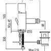 Monocomando de Bidé Cromado com Mecanismo de Escoamento TRES